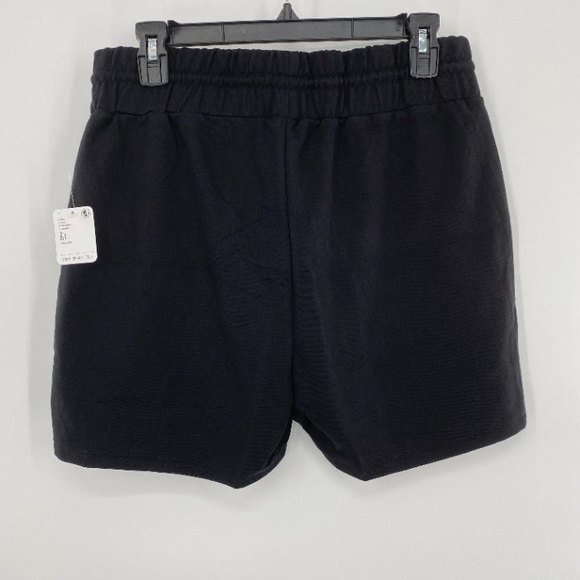 Free People NWT Sunny Set 2 Piece Sweatshirt Shorts Athleisure Set Black Med New - Picture 7 of 13